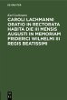 Caroli Lachmanni Oratio in rectorata... - Bild 1
