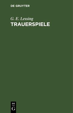 Trauerspiele (eBook, PDF) - Lessing, G. E.