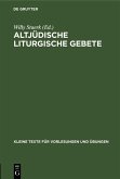 Altjüdische liturgische Gebete (eBook, PDF)
