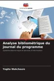 Analyse bibliométrique du journal du programme