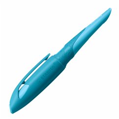 Schulfüller ergonomisch für Rechtshänder mit Anfänger-Feder A - STABILO EASYbirdy 3D Wildlife Special Edition in blau - inklusive Patrone
