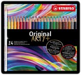 Premium-Buntstift - STABILO Original - ARTY+ - 24er Metalletui - mit 24 verschiedenen Farben