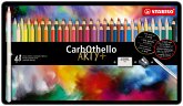 Pastellkreidestift - STABILO CarbOthello - ARTY+ - 48er Metalletui - mit 48 verschiedenen Farben