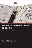 Reconnaissance des actes de parole