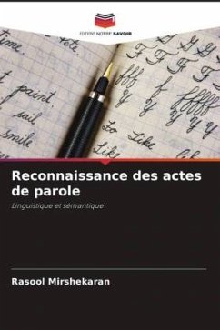 Reconnaissance des actes de parole - Mirshekaran, Rasool