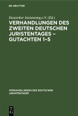 Verhandlungen des Zweiten Deutschen Juristentages - Gutachten 1-5 (eBook, PDF)