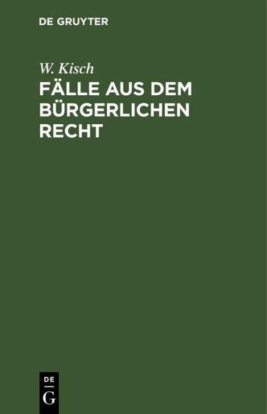 Fälle aus dem bürgerlichen Recht (eBook, PDF)