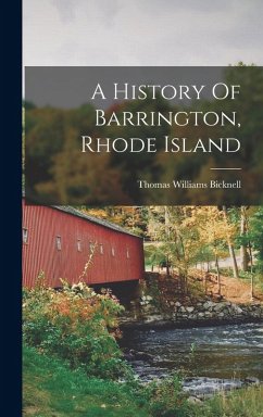 Cover A History Of Barrington, Rhode Island