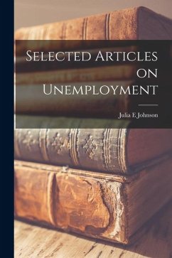 Cover Selected Articles on Unemployment