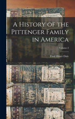 Cover A History of the Pittenger Family in America; Volume 2