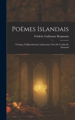 Poëmes Islandais - Bergmann, Frédéric Guillaume
