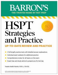 HSPT Strategies and Practice, Second Edition: Prep Book with 3 Practice Tests + Comprehensive Review + Practice + Strategies - Martin, Sandra