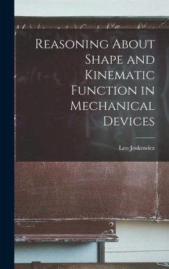 Reasoning About Shape and Kinematic Function in Mechanical Devices - Joskowicz, Leo