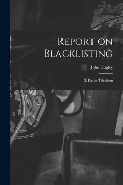 Cover Report on Blacklisting: II. Radio-television