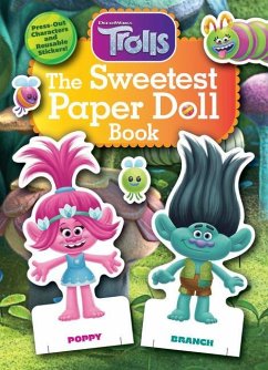 The Sweetest Paper Doll Book (DreamWorks Trolls) - Golden Books