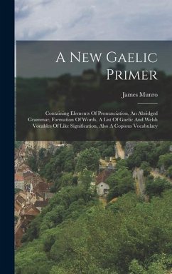 A New Gaelic Primer: Containing Elements Of Pronunciation, An Abridged Grammar, Formation Of Words, A List Of Gaelic And Welsh Vocables Of - Munro, James