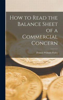 Cover How to Read the Balance Sheet of a Commercial Concern