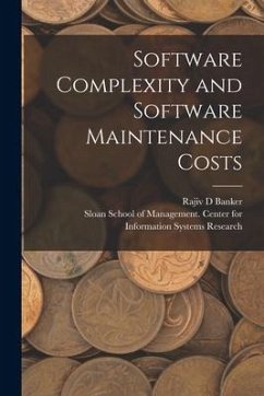Software Complexity and Software Maintenance Costs - Banker, Rajiv D.