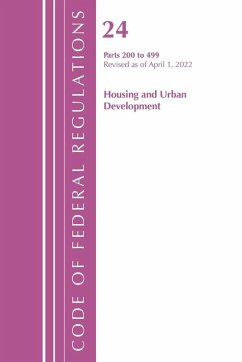 Cover Code of Federal Regulations, Title 24 Housing and Urban Development 200 - 499, 2022