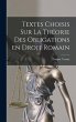 Textes choisis sur la théorie des... - Bild 1