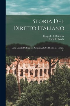 Storia Del Diritto Italiano: Dalla Caduta Dell'impero Romano Alla Codificazione, Volume 3... - Pertile, Antonio