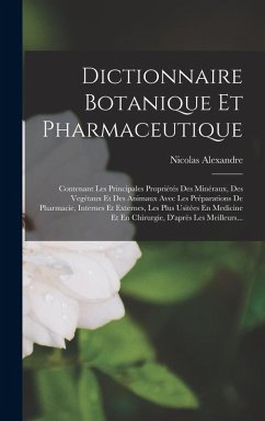 Cover Dictionnaire Botanique Et Pharmaceutique