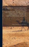 Tables De Concordance Des Dates Des Calendriers Arabe, Copte, Grégorien, Israélite, Julien, Républicain, Etc.