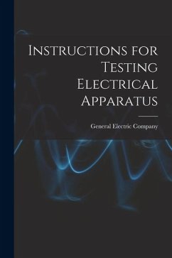 Cover Instructions for Testing Electrical Apparatus