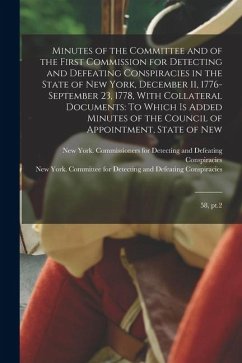 Cover Minutes of the Committee and of the First Commission for Detecting and Defeating Conspiracies in the State of New York, December 11, 1776-September 23