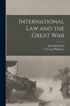 Cover International Law and the Great War