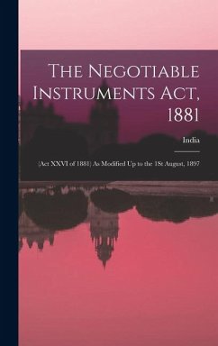 The Negotiable Instruments Act, 1881
