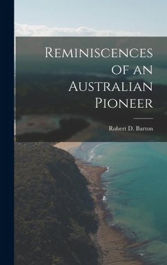 Cover Reminiscences of an Australian Pioneer