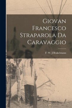 Cover Giovan Francesco Straparola da Caravaggio