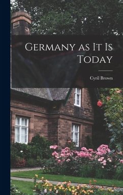 Cover Germany as it is Today