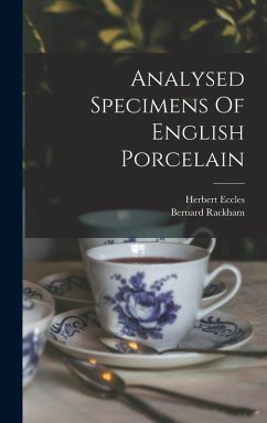 Cover Analysed Specimens Of English Porcelain