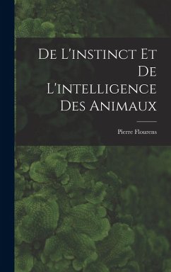 Cover De L'instinct et de L'intelligence des Animaux