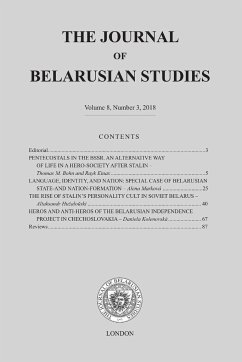 The Journal of Belarusian Studies 2018 - Centre, Ostrogorski