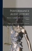 Performance Audit Report: Property Assessment Division, Department of Revenue