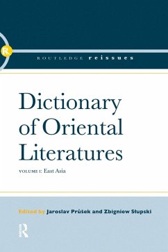Dictionary of Oriental Literatures 1 (eBook, PDF) Dictionary of Oriental Literatures 1 (eBook, PDF)