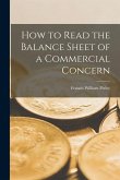 How to Read the Balance Sheet of a Commercial Concern