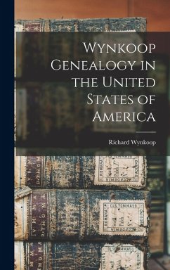 Cover Wynkoop Genealogy in the United States of America