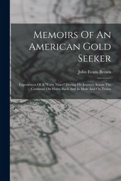 Cover Memoirs Of An American Gold Seeker