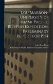 Lou Marron-University of Miami Pacific Billfish Expedition, Preliminary Report for 1954