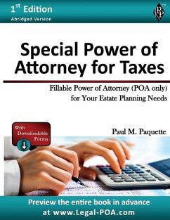 Special Power of Attorney for Taxes - Paquette, Paul