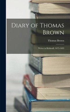 Cover Diary of Thomas Brown