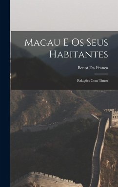 Cover Macau E Os Seus Habitantes