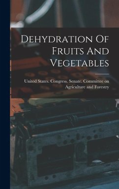 Cover Dehydration Of Fruits And Vegetables