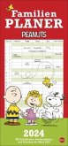 Peanuts Familienplaner 2024. Kalender für Familien mit 5 Spalten. Humorvoll illustrierter Familien-Wandkalender mit Snoopy, Charlie Brown und Co.