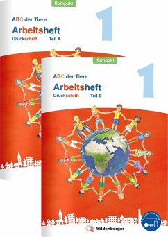 ABC der Tiere 1 Neubearbeitung - Arbeitsheft Druckschrift Kompakt, Teil A und B - Hahn, Mareike;Kuhn, Klaus;Mrowka-Nienstedt, Kerstin
