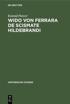 Cover Wido von Ferrara De Scismate Hildebrandi (eBook, PDF)